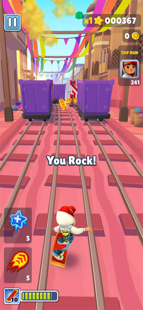 地铁跑酷186个角色全解锁版截图