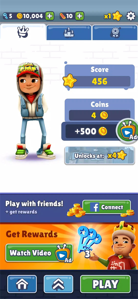 地铁跑酷186个角色全解锁版截图