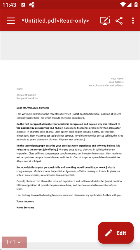 OfficeSuite手机版 OfficeSuite手机版