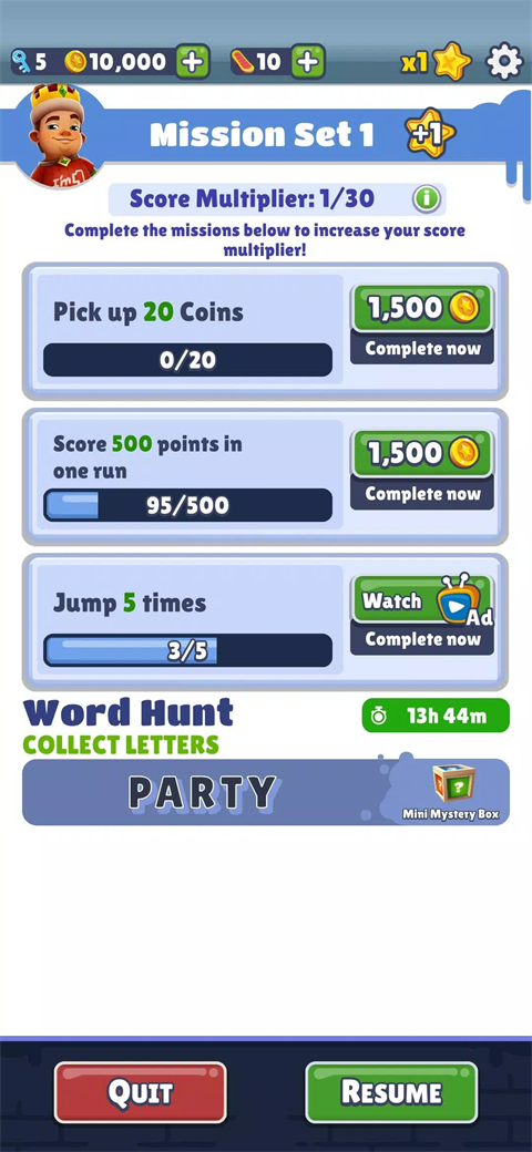 地铁跑酷186个角色全解锁版截图